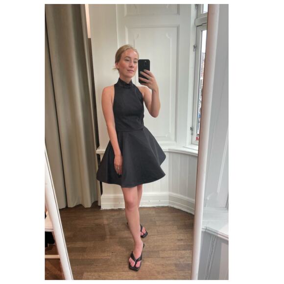 ROTATE BIRGER CHRISTENSEN Black Mini Cora Dress (US/2) - Picture 1 of 16